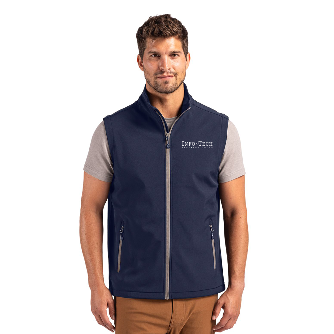 Info - Tech Clique Tempo Stretch Full Zip Men's Softshell Vest