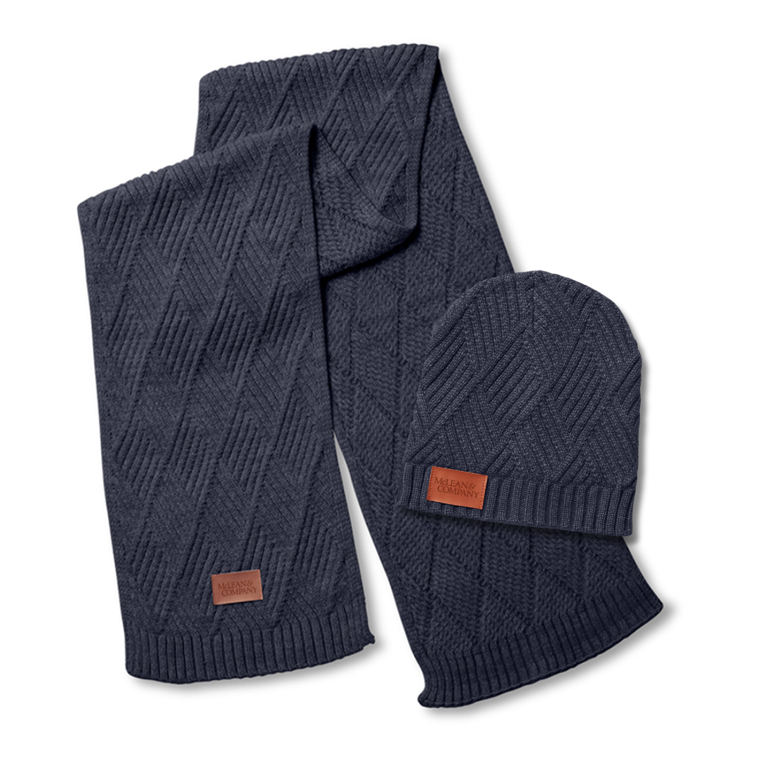 McLean Leeman Trellis Knit Bundle And Go Gift Set