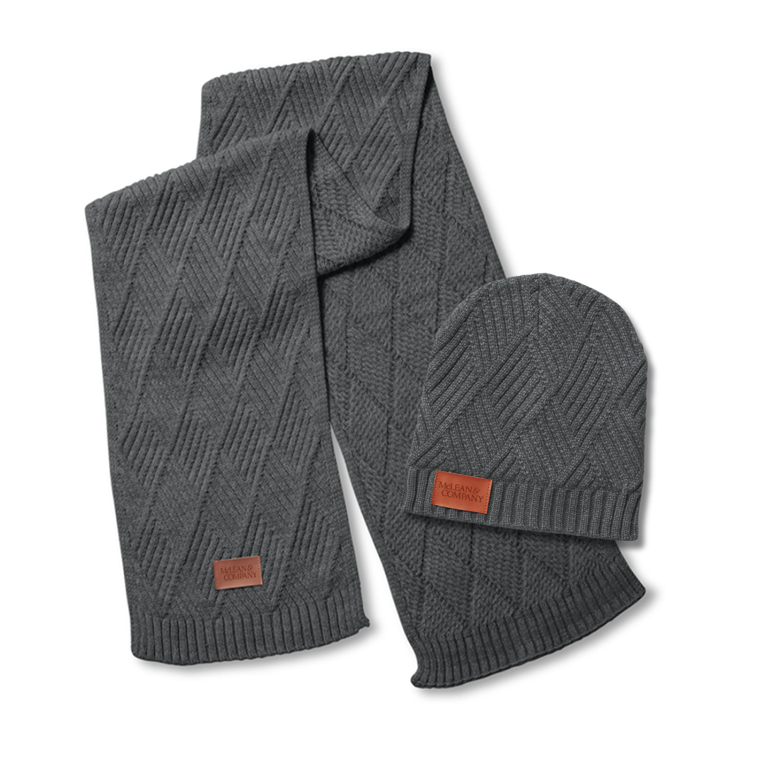 McLean Leeman Trellis Knit Bundle And Go Gift Set