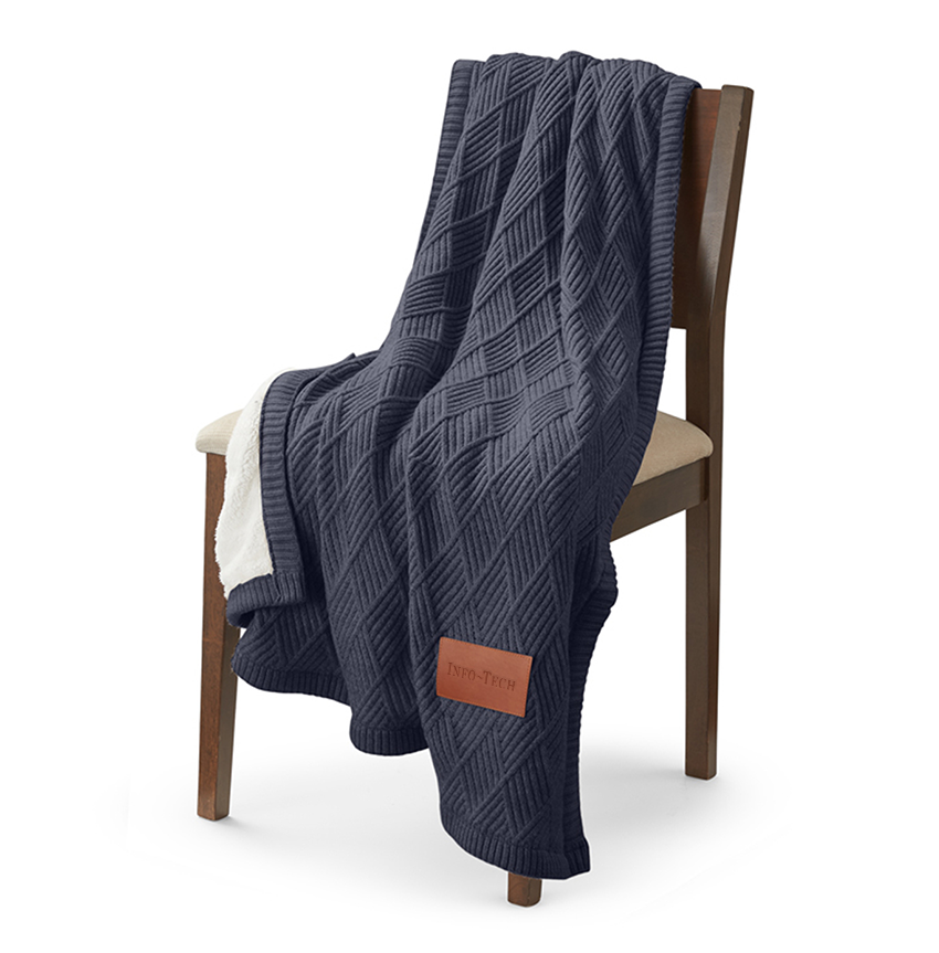 Info - Tech Leeman Trellis Knit Blanket