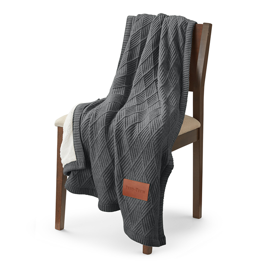 Info - Tech Leeman Trellis Knit Blanket
